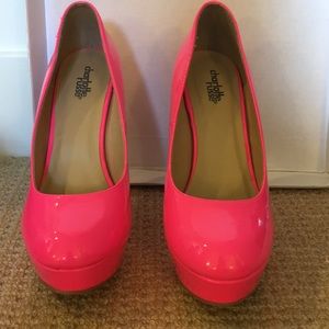 Hot pink stilettos
